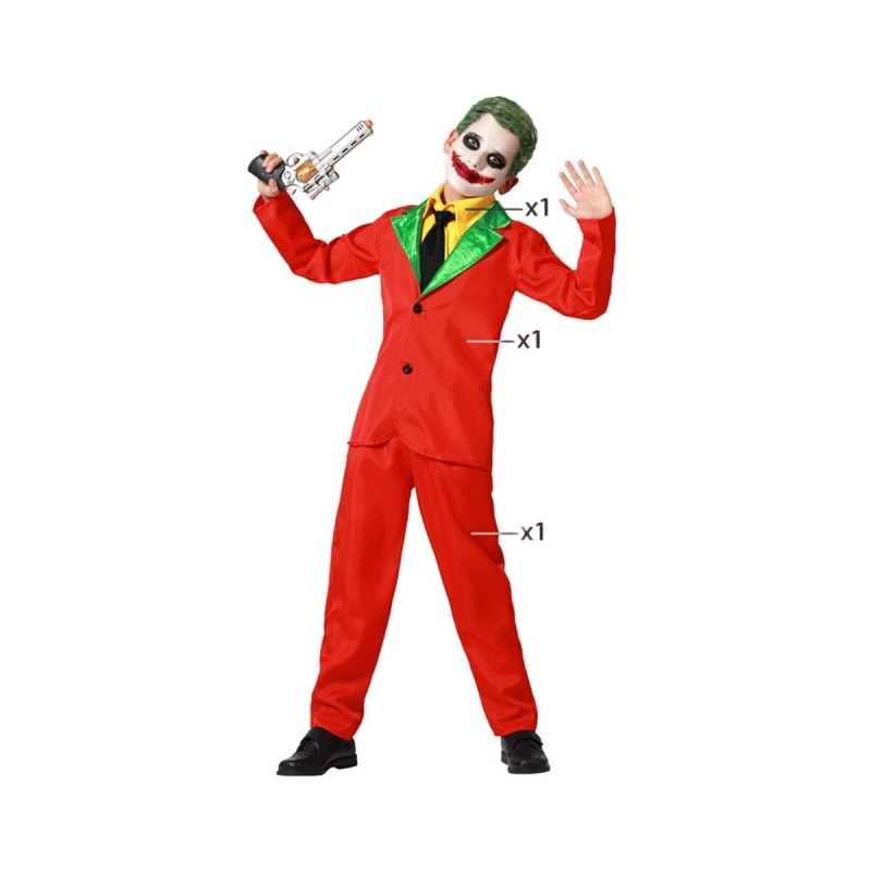 Déguisement pour Adultes Rouge Clown Enfant