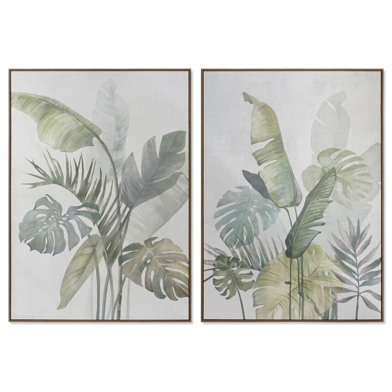 Cadre DKD Home Decor Palmiers 100 x 4 x 140 cm Tropical (2 Unités)