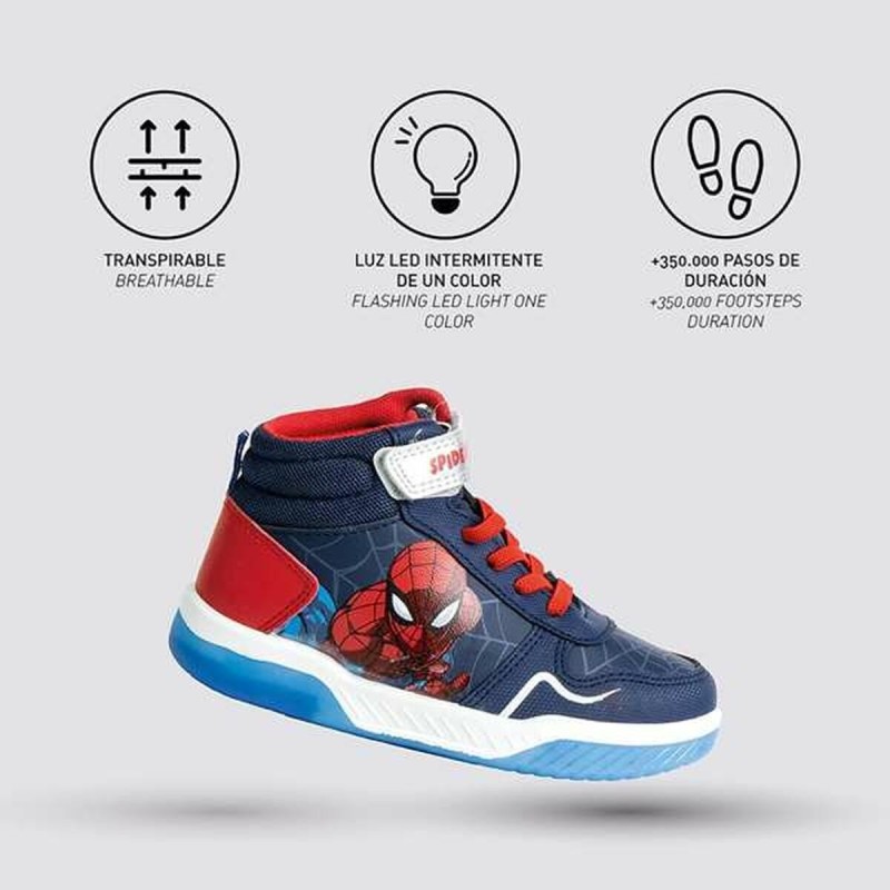 Chaussures de Sport pour Enfants Spider-Man Bleu foncé