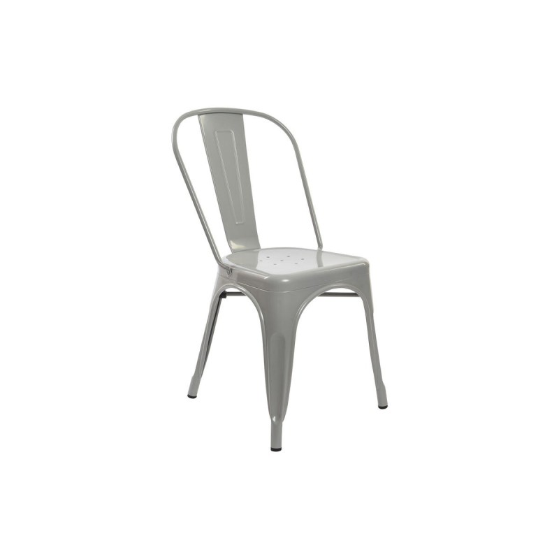 Chaise DKD Home Decor Gris Métal 53 x 45 x 85 cm