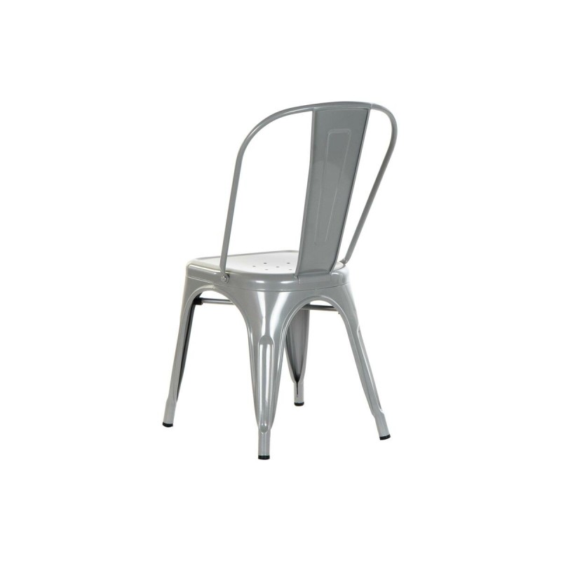 Chaise DKD Home Decor Gris Métal 53 x 45 x 85 cm